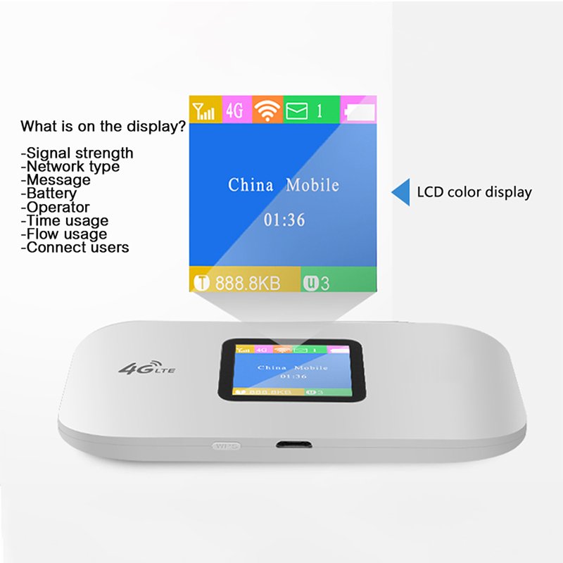 HUASIFEI 4G Universal Wifi Router Mobile Hotspot MifiS Unlock Modem150Mbps Modem Wireless 3G 4G WIFI with SIM Card Slot